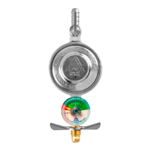 Regulador de Gás Doméstico 504-01 com Manômetro Aliança